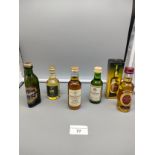 Lot of whisky miniature s includes Macallan s 10 year old whisky miniature.