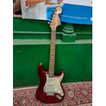 Squire by fender Strat electric guitar .