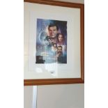 From The James Bond Collection Rodger Moore Moonraker Limited Edition Print .
