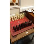 Fantastic Wild Animal Chess Set with Ornate Chess Board measures 60 cms by 60cms Tallest Chess Piece
