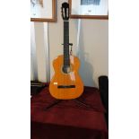 Spanish Classical Guitar By Messina 4/4 Size Beautiful Guitar .