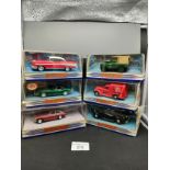 Lot of 6 Dinky boxed car and Van models .