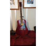 Beautiful Example of A Classical Guitar By Westfield in Rick Burgundy Colour Stunning Quality.