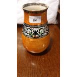 Large Orange Ground Lustre Vase Possibly Lucierne Bullmiere good condition.