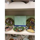 Shelf of Kaiser Germany collectors plates .
