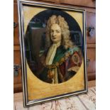 Antique portrait print of Robert Earl of Oxford .