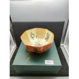 Amazing Masons Ironstone Sumatra Bowl With Stunning Orange Ground Colouration with Beautiful