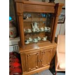 Large heavy Quality Pine dresser cabinet .