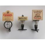 3 vintage whisky optics includes grants .