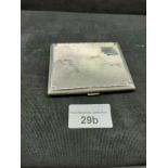 Silver hall marked Birmingham card case makers A Bros . 85 grams in weight .