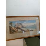 Large picture depicting mounted landscape.