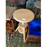 Vintage rise and fall stool.