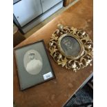 1900s Hamilton Bermuda military sailor picture framed together with early 1900s brass ornate frame