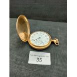Gold plated gents Waltham packet watch .needs 2 second hand .