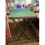 Vintage folding card table .