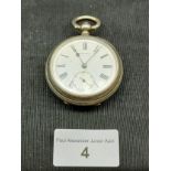 Silver hall marked Russell's Pocket Watch .