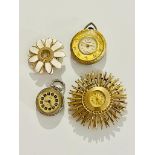 Lot of vintage clock/watch pendants