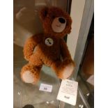 Collectors Steiff bear happy with tag .