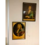 Antique portrait print of Robert Earl of Oxford together with Antique portrait print of Charles Earl