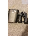 Large Pair Binoculars 12 x 80 by Perl with carry case.