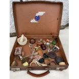 Small suit case of interesting items..