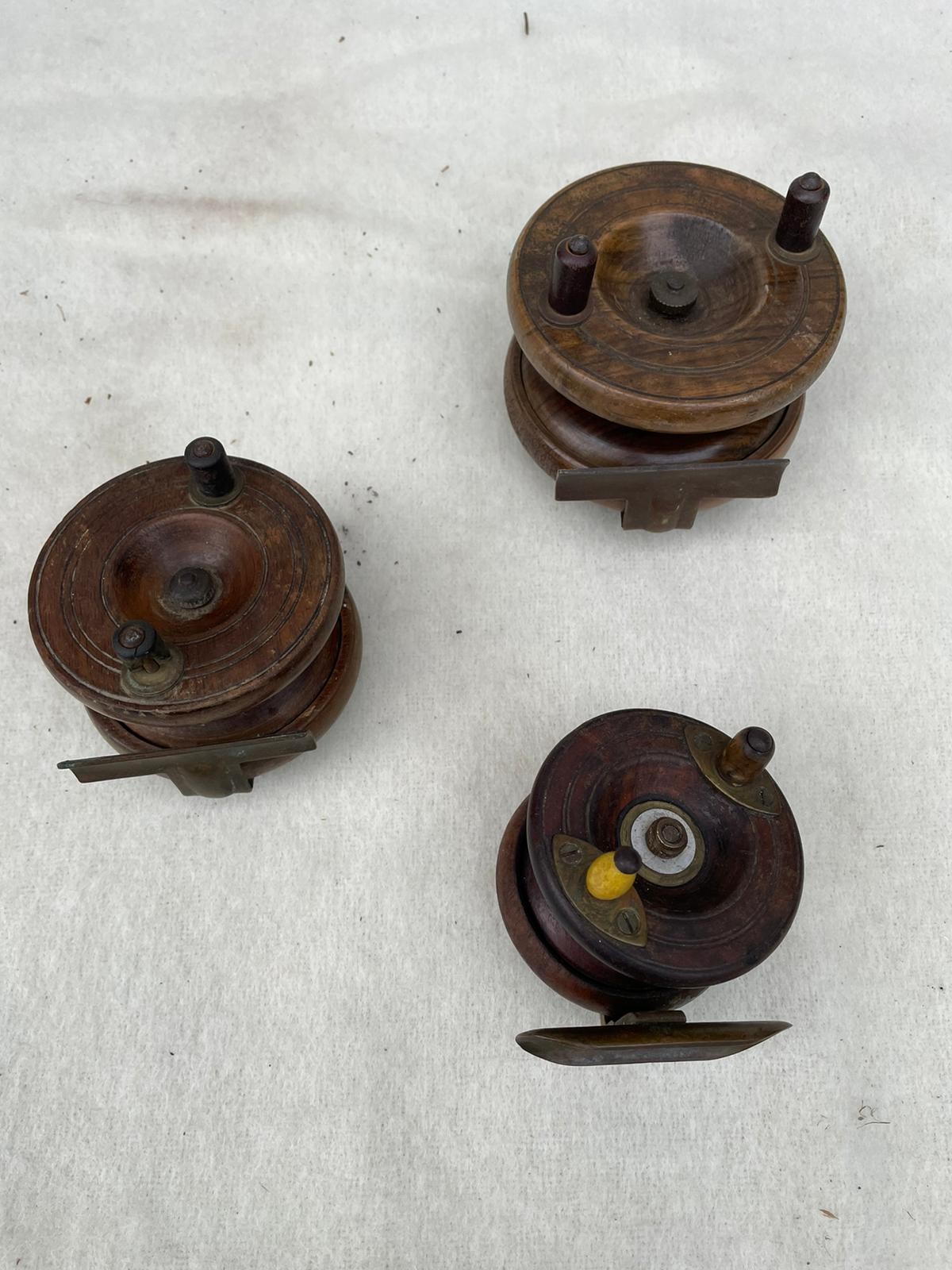 A lot of 3 Nottingham T Back Reels .