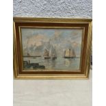 French limited edition print 236 " Eugene Bouldin bateaux de peche D trouville ' The fishing boats