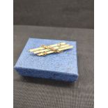 9ct gold scrap gold brooch.