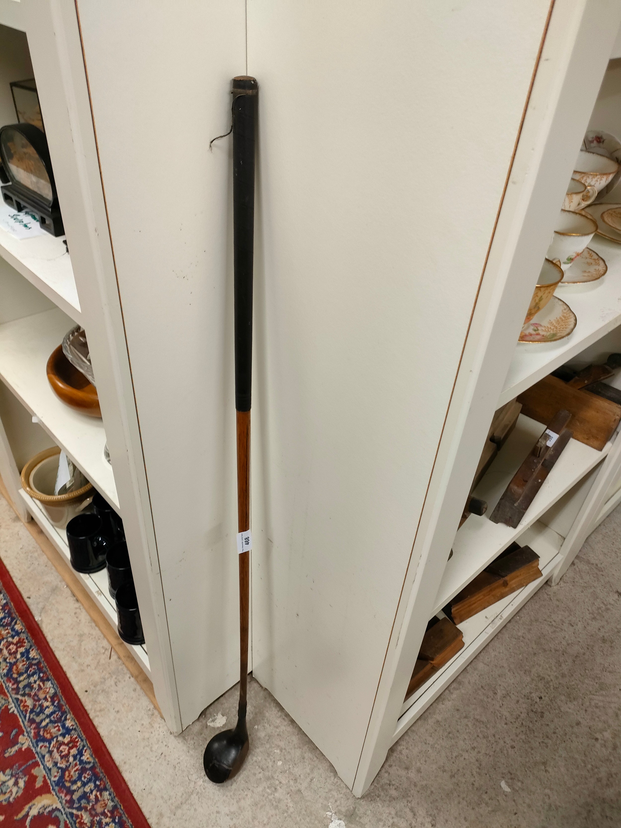 George Forrest special hickory shafted early golf driver club .