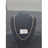 Heavy 9ct gold hall marked chain 11.60grams .