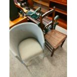 Vintage tub chair together with other .