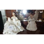 2 Doulton figures my love and Amanda.