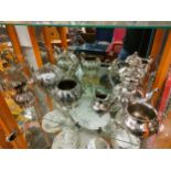 2 quality 3 piece silver plated tea service .