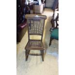 Beautiful Arts And Crafts Berger seated and back Early 1900s Rocking Chair Stunning .