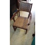 Beautiful example of A Arts and crafts Scottish Chair done in Orkney Style .