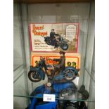 Die cast Harley Davidson bike with figure and box..