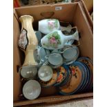 Box of tea ware .