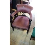 Top quality Victorian Captains Tub chair .