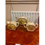 3 piece Sandler art Deco tea set .