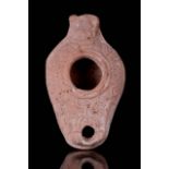 ROMAN POTTERY OIL LAMP