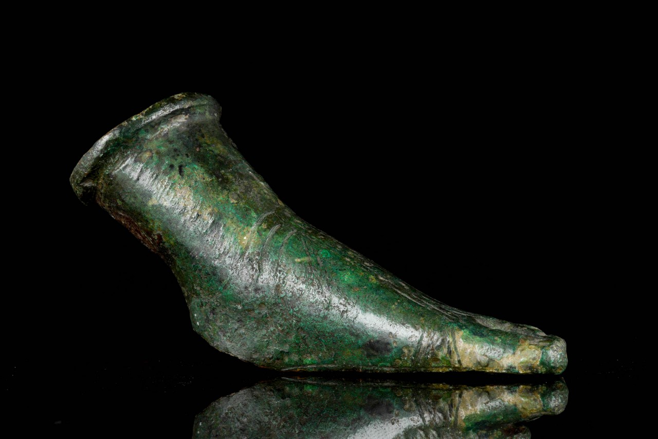 ROMAN BRONZE VOTIVE LEFT FOOT, ROMAN - Image 3 of 4