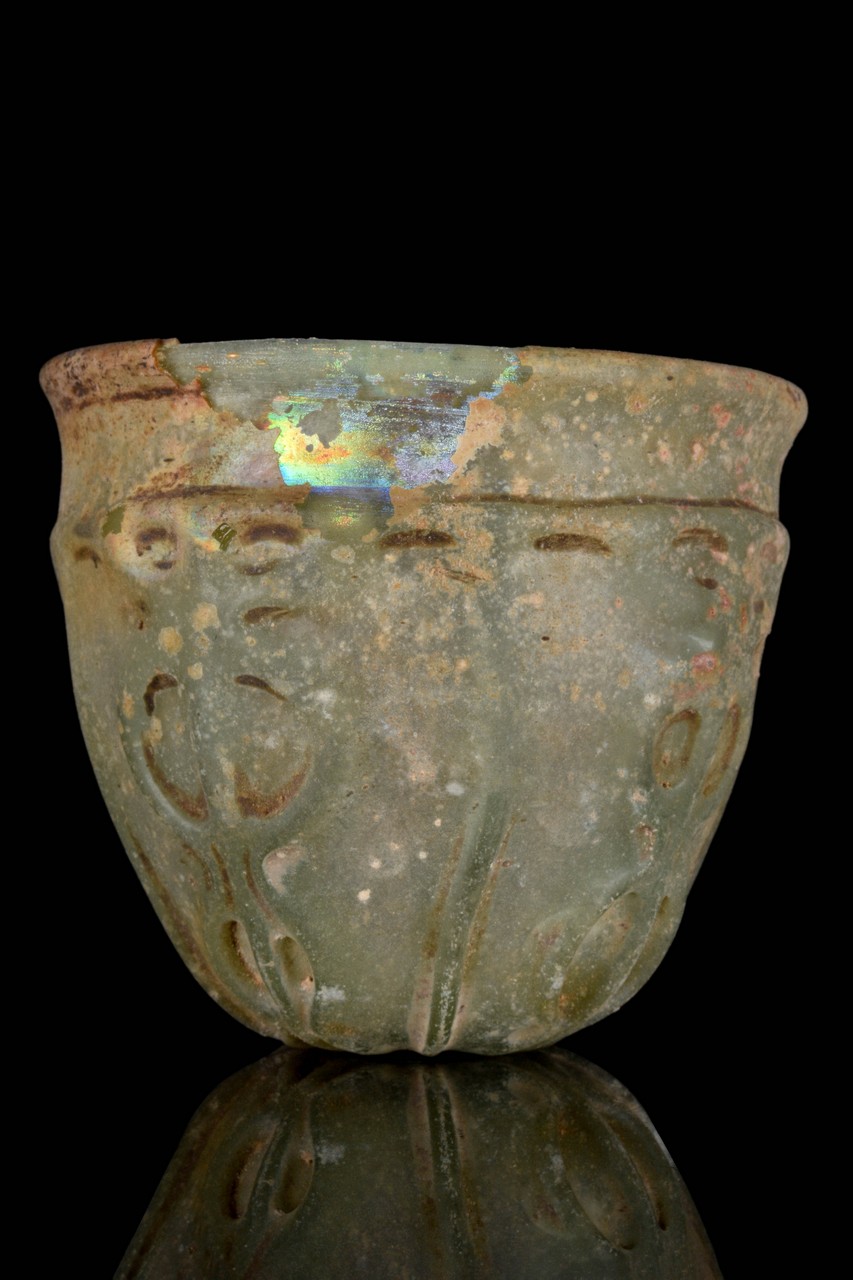 A ROMAN GLASS BEAKER