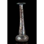 A ROMAN IRIDESCENT CANDLESTICK UNGUENTARIUM