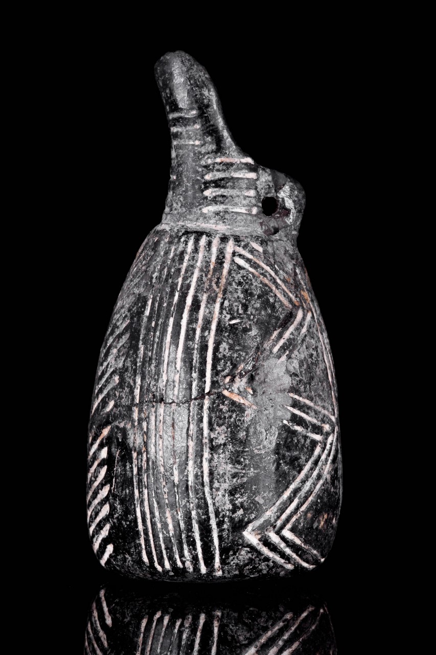 A CYPRIOT BLACK POLISHED WARE JUG