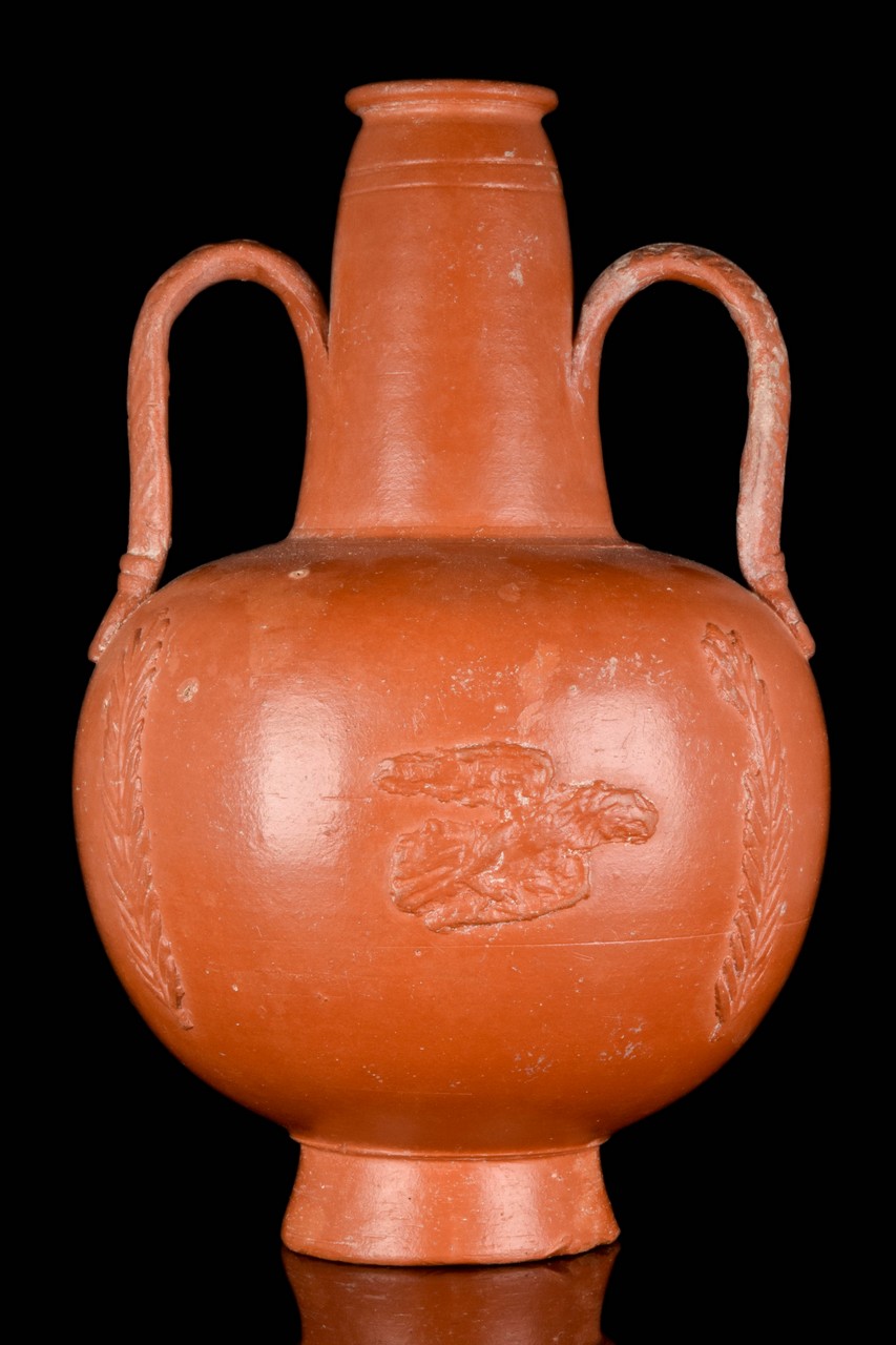 A ROMAN NORTH AFRICAN SLIPWARE AMPHORISKOS - Image 3 of 6