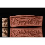 SUMERIAN HARDSTONE CYLINDER STAMP SEAL