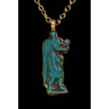 EGYPTIAN FAIENCE AMULET OF TAWERET