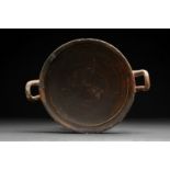 ANCIENT GREEK BLACK GLAZED KYLIX