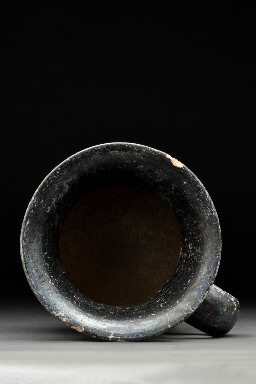 ANCIENT GREEK CAMPANIAN BLACK GLAZED OINOCHOE - Image 7 of 10