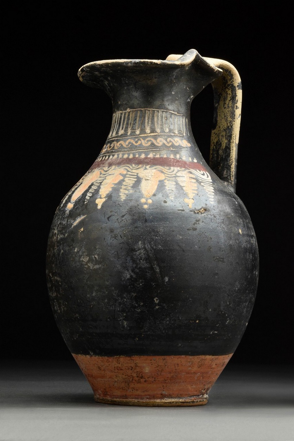 ANCIENT GREEK GNATHIAN TREFOIL OINOCHOE - Image 2 of 10